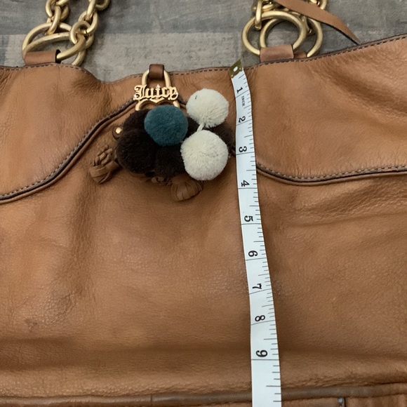 VINTAGE JUICY COUTURE BROWN LEATHER PURSE - Picture 10 of 10